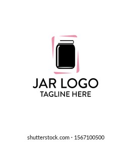 Clean and Simple Jar Logo Icon Vector Design