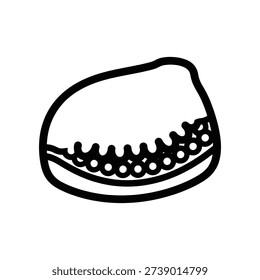 Clean and simple line art smiley face design with a cheerful expression, perfect for icons, logos, and digital graphics in a modern style.