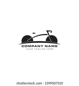 A clean, simple and modern bicycle logo