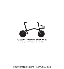 A clean, simple and modern bicycle logo