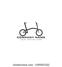A clean, simple and modern bicycle logo