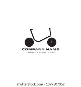 A clean, simple and modern bicycle logo