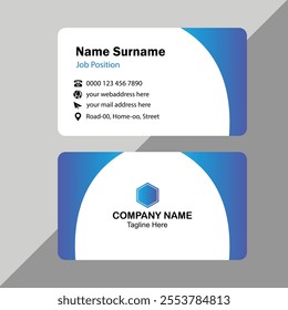 Clean and simple modern business card.