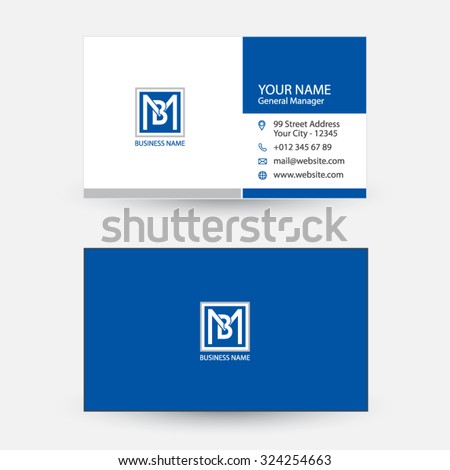 Clean and simple modern business card