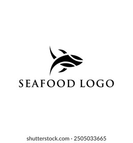 Limpio concepto de mariscos simple y moderno