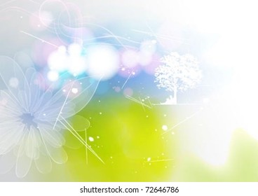 A clean & simple nature background design
