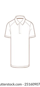 Un dibujo de contorno limpio y simple de un polo clásico. Este gráfico de Vector es perfecto para el diseño de moda, marca e ilustraciones. Es versátil y fácil de personalizar para cualquier proyecto.