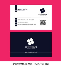 Clean simple and professional business card design  