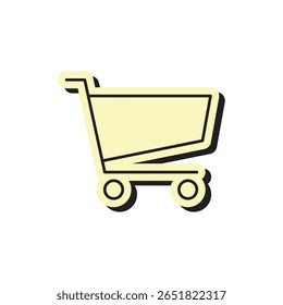 Icono de estilo de pegatina limpio y simple