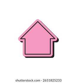 Clean and simple sticker style icon