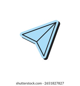 Icono de estilo de pegatina limpio y simple