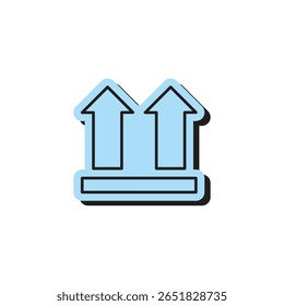 Icono de estilo de pegatina limpio y simple