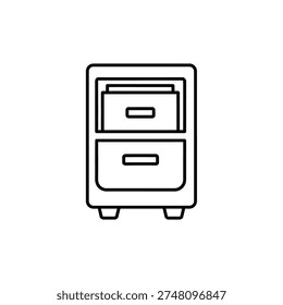 Clean and simple vector illustration of a contemporary mailbox, ideal for digital design, communication, and postal service projects.
