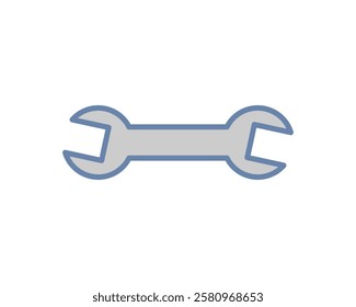 Clean, simple wrench icon. Perfect for websites, apps, and presentations needing a repair, maintenance, or tools theme.  Versatile design, easily adaptable to various styles and color schemes.