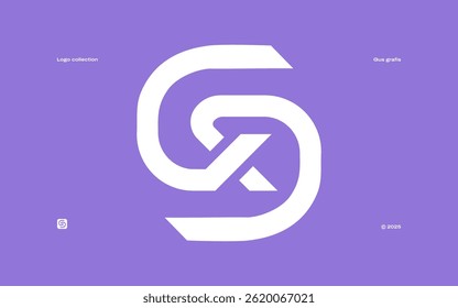 Logotipo monograma limpio, elegante y moderno de las letras SX. Con una estética minimalista, sofisticada, clara, profesionalidad, elegancia y versatilidad. Perfecto para la moda, la tecnología y otros.