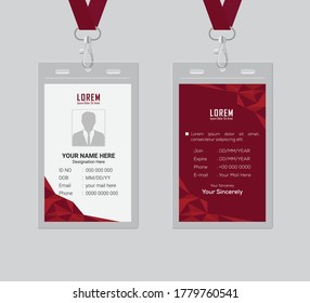 Clean and smooth ,different eye catching, Corporate id card design template ,eps 10.