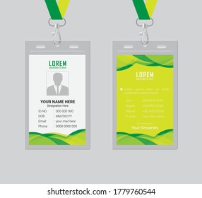Clean and smooth ,different eye catching, Corporate id card design template ,eps 10.