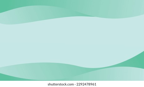 ilustración de fondo de onda verde limpia y suave