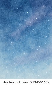 Fondo de acuarela de cielo nocturno de estrella suave limpio