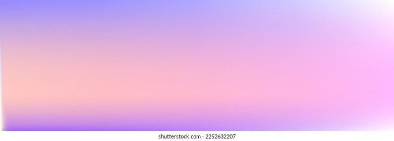 Clean Soft Vibrant Multicolor Sky Gradient Smooth Surface. Light Blurred Colorful Water Vivid Spotlight Sky Wallpaper. Bright Sunrise White Sunset Pastel Color Horizontal Gradient Mesh Backdrop.