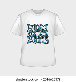 Clean solution typography t-shirt design quotes