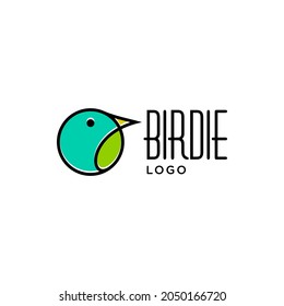 Clean and sophisticated logo about bird's head icon.
EPS 10, Vector.