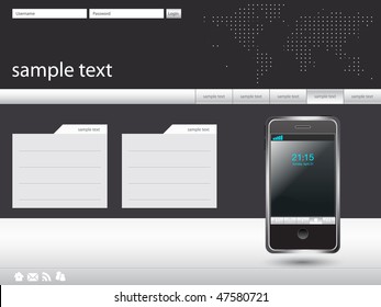 Clean and sophisticated modern layout, vector illustration