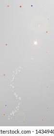 Clean space and signs confetti. Background wallpaper. Liquid colorific illustration. Great - new portrait Ultra Wide backgrounds. Colorful breezy abstraction.