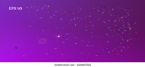 Clean space and signs confetti. Professional colorific illustration. Background blend. Wonderful colored background space Ultra Wide. Colorful breezy abstraction. Fancy colored.