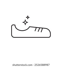 clean sparkling shoes icon vector eps
