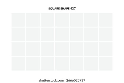 Clean square shape 4x7 useful for your project