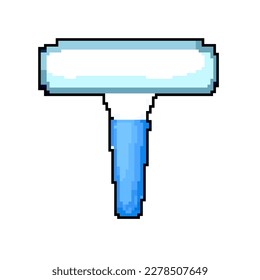 clean squeegee glass game pixel art retro vector. bit cash clean squeegee glass video arcade. old vintage illustration