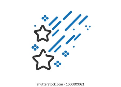 Clean star icon vector isolated 