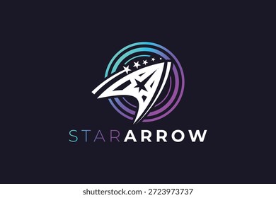 Clean Star with Upward Arrow Logo Mark for Growth, Innovation, and Leadership Branding