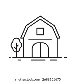 Ein sauberes und einfaches Home-Symbol, das als einzelnes grafisches Element präsentiert wird, einzeln auf weißem Hintergrund für eine vielseitige Verwendung.