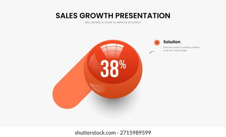 Limpiar Estrategia Una Opción Gráfico Diseño De Presentación. Ilustración vectorial de diseño de diapositivas de Cartera de marketing. Consultoría Innovación 1 Elemento Infografía Presentación Plantilla.