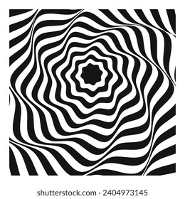 Clean Striped Monochrome Pattern on Bright White Background