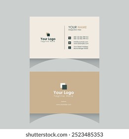 Clean Style Elegant and Modern Business Card Template Design