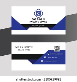 Clean style modern business card template Free Vector
