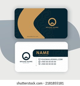 Clean style modern business card template