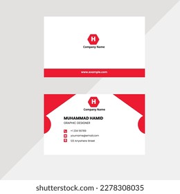 clean style modern business card design template