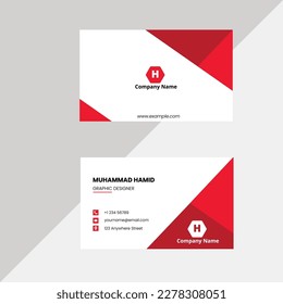 clean style modern business card design template