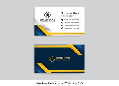 Clean style modern business card template