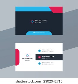 clean style modern business card design template
