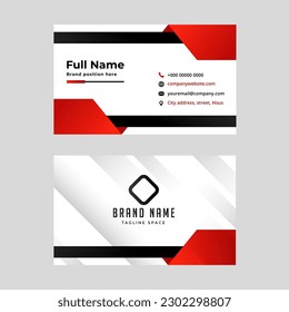 clean style modern business card design template