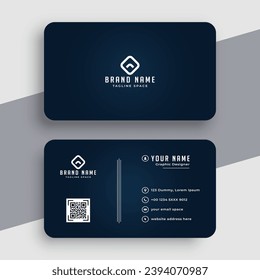clean style modern business card design template
