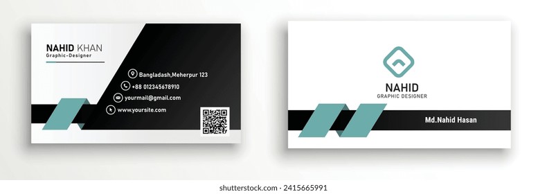 clean style modern business card template design