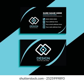 Clean style modern business card template 13