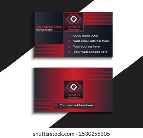 Clean style modern business card template 23