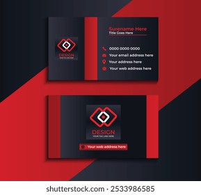 Clean style modern business card template 27